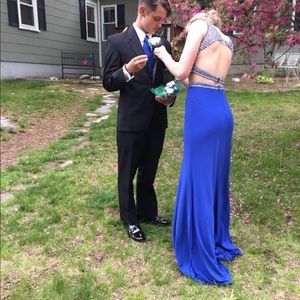 Royal blue prom dress